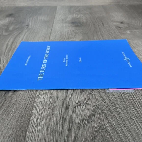 Turn of the Screw Sheet Music Myfanwy Piper Libretto New Hal Leonard Britten - Picture 4 of 5